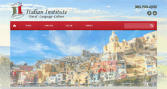 Desktop Screenshot of italianinstitute.com