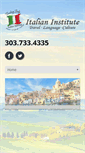 Mobile Screenshot of italianinstitute.com