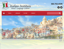 Tablet Screenshot of italianinstitute.com